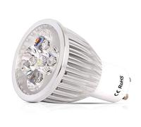 1 x GU10 LED Bulbs, 6W Equivalent to 50W, Cool White Light 6000K LED Spotlight, 520LM, 120 Degree Viewing Radius, AC220-240V