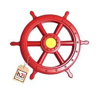 1 x H2i Steering Wheel Ship Rudder Steering Wheel Moveable in Red for Children Toy Tower