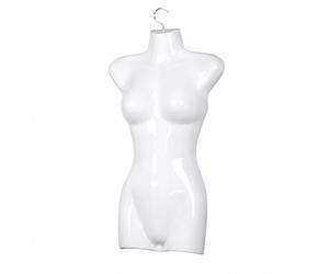 1 X Half Shell With Hook 66 Cm Female Mannequin Upper Body Half Plastic Torso