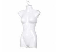 1 x Half Shell with Hooks 72 cm Female Torso Upper Body Half Plastic Torso