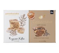 1 x Halva Cyprus with Cocoa & Carob Paradosiaka - Rich sesame confection is a staple sweet - 1 x 400g