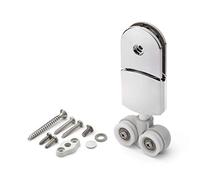 1 x Hanger Type Top Shower Door Roller/Rollers Grooved Wheels/Spare Parts Chrome J047