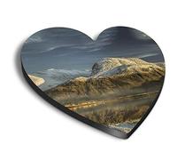 1 x Heart MDF Magnets - Ben Nevis Mountain Scotland 15662