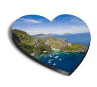 1 x Heart MDF Magnets - El Nido Palawan Philippines 44955