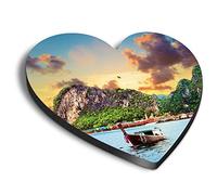 1 x Heart MDF Magnets - Phuket Island Thailand Landscape 16437