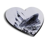 1 x Heart MDF Magnets - Sinking Titanic Ocean Liner Ship 1912 46299
