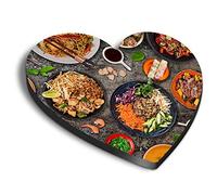 1 x Heart MDF Magnets - Tasty Thai Food Chef Travel 2658