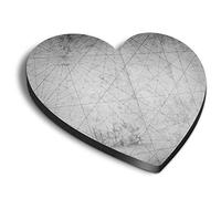 1 x Heart MDF Magnets - Vintage Map Boat Pirate Treasure 36806