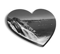 1 x Heart MDF Magnets - Waterfall Duden Antalya Turkey Ocean 43747