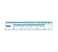 1 x HELIX 15cm/6 Inch CLEAR PLASTIC RULER