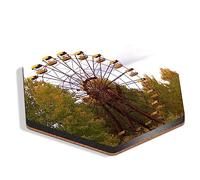 1 x Hexagon Coaster - Chernobyl Ferris Wheel Nuclear Ukraine Cork Backed MDF Glossy Tea Coffee Accessory #50493
