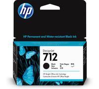 HP 3ED71A Original HP 712 High Capacity Black Ink Cartridge - 3ED71A Designjet Ink, 80ml
