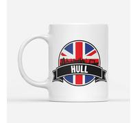 1 x Hull Print Mug - England UK GB Union Jack Skyline Travel Holiday City Flag Lover Fan Home Drinks Mugs Cup Kitchen Gift #83152