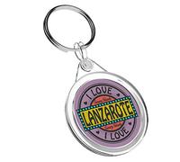 1 x I Love Lanzarote Canary - Keyring IR02 Mum Dad Kids Birthday #10560