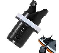 1 x Inflatable Boat Valves Hose Adapter Plug, Black Adapter Dinghy Valve, Kayak Pump Valve Adapter, Leak-Proof, Sup Pump Adapter, Reusable