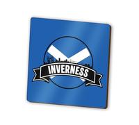 1 x Inverness Square Magnet - Scotland Flag UK Skyline Landmarks City Fridge Magnetic Travel Holiday Family Friend Women Men #83161