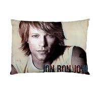 1 X Jon Bon Jovi Pillow Case Two Side Cover Rectangle Pillowcases