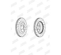1 x Jurid Brake Disc Front Vented Fits Mercedes ML250 ML350 W166 03/12 - 12/15