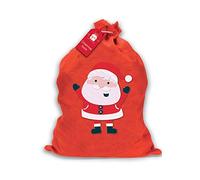 1 X LARGE FATHER CHRISTMAS SANTA SACK RED STOCKING GIFT PRESENTS XMAS