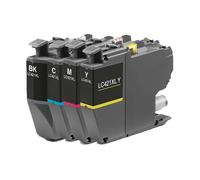 1 x (LC421XLBK) Black and 1 x Colour Set (LC421XLC-Y) Compatible Ink Cartridges
