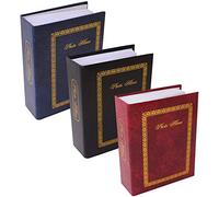 1 x Leather Look 18 x 23cm Photo Album Holds 200 6 x 4" Photographs Burgundy
