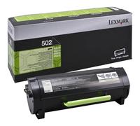LEXMARK 502 toner cartridge black standard capacity 1.500 pages 1-pack return program