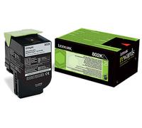 1 x Lexmark 802K Black Original OEM Toner Cartridge CX310, CX410, CX510 - 1000k