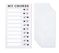 1 x List memo board, plastic task board, daily chord planner, school and home daily affairs reminders and 10 replaceable white papers (MY CHORES)