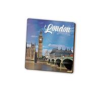 1 x London Square Magnet - England UK GB City Travel Holiday Fridge Magnetic Travel Holiday Family Friend Women Men #82339