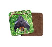 1 x Lyle's Flying Fox Fruit Bat Coaster - Jungle Night Animal Forest Dad #15724