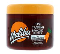Malibu Sun Bronzing Fast Tanning Body Butter, Tan Accelerator with Beta Carotene, Moisturising & Water Resistant Formula, 300ml, SPF 0