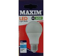 1 x Maxim LED GLS Edison Screw Cap (ES) Bulbs, E27, 10 W, Daylight White