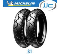 Michelin Moto S1 56j Tl/tt Touring Tire Silver 100 / 90 / R10