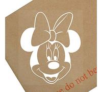 1 x Minnie Mouse Head Car Window Sticker White Vinyl Bumper Child Sign Minny 150x87mm F27