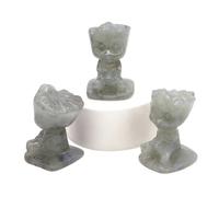 1 x Monsters Statue Natural Crystals Stones Carved Crafts Home Decor