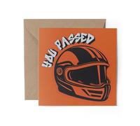 1 x Motorbike Greeting Card - Passed Bike Congratulations Moped L Plate Well Done Driving Test Dirt Racer Teen Boys Girls Gift #83091