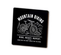 1 x Mountain Biking MDF Magnet - MTB Cycling Cyclist Trails Outdoors Adventure Sport Hobby Gift #73216