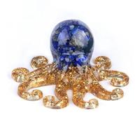 1 x Natural Crystal Agate Stone Crushed Stone Adhesive Resin Squid Table Landscape Decoration Home Craft Daily Gifts