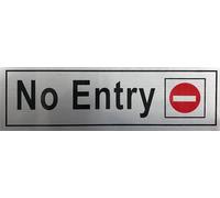 1 x " No Entry " Door Sign Plates, Acrylic with Self-Adhesive Tape for Business Stores Cafes Shops Door Windows,15 x 5 x 0.2 cm, Indoor and Outdoor use