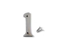 Polished Chrome Screw On House Door/Gate Numbers And Letters 0-9 A B Post Wall