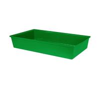 1 x Open Plastic Cat Litter Tray Pet Toilet Kitten Easy Clean Portable Pan Loo Box Potty Litter Training Tray Box Indoor & Outdoor Elderly Cats Trays Easy Access (Green, Medium 42 CM)