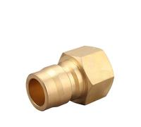 1 x Open Type Valve Bless Brass Hydraulic Quick Release Coupling Internal Screw Outer Wire (Brown)