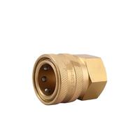 1 x Open Type Valve Bless Brass Hydraulic Quick Release Coupling Internal Thread Outer Wire (Light Gray)