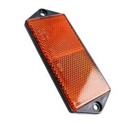 1 x Orange Amber Large Rectangular Reflectors Driveway Gate Fence Post Trailers