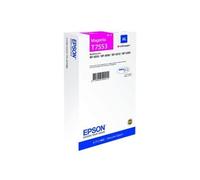 1 x Original Ink Cartridge for Epson Workforce PRO WF-8590 DWF T7553 T 7553 - Magenta - Capacity: Approx. 4000 Pages / 5%