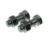 1 x PAIR HIGH TENSILE ZINC PLATED (8.8) TOWBALL NUTS & BOLTS M16 x 45mm MP249B MAYPOLE