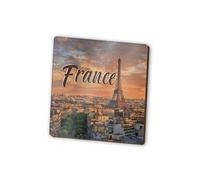 1 x Paris Square Magnet - France French City Travel Holiday Fridge Magnetic Travel Holiday Family Friend Women Men #82346