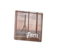 1 x Paris Square Magnet - France French City Travel Holiday Fridge Magnetic Travel Holiday Family Friend Women Men #82345