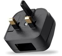 1 x Peak Power Type A to UK Plug Converter with Safety Fuse - Converts US, Chinese & Japanese 2-Pin Plugs to UK 3-Pin Socket - 250V 5A Fused Plug Adapter - Not a Voltage Converter (1)
