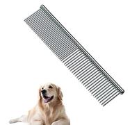 1 x Pet Comb Metal Stainless Steel Pet Grooming Comb Rust Resistant Comb Row Teeth Pet Comb Large Medium Small Dogs Cats Fur Detangling Tool Pets